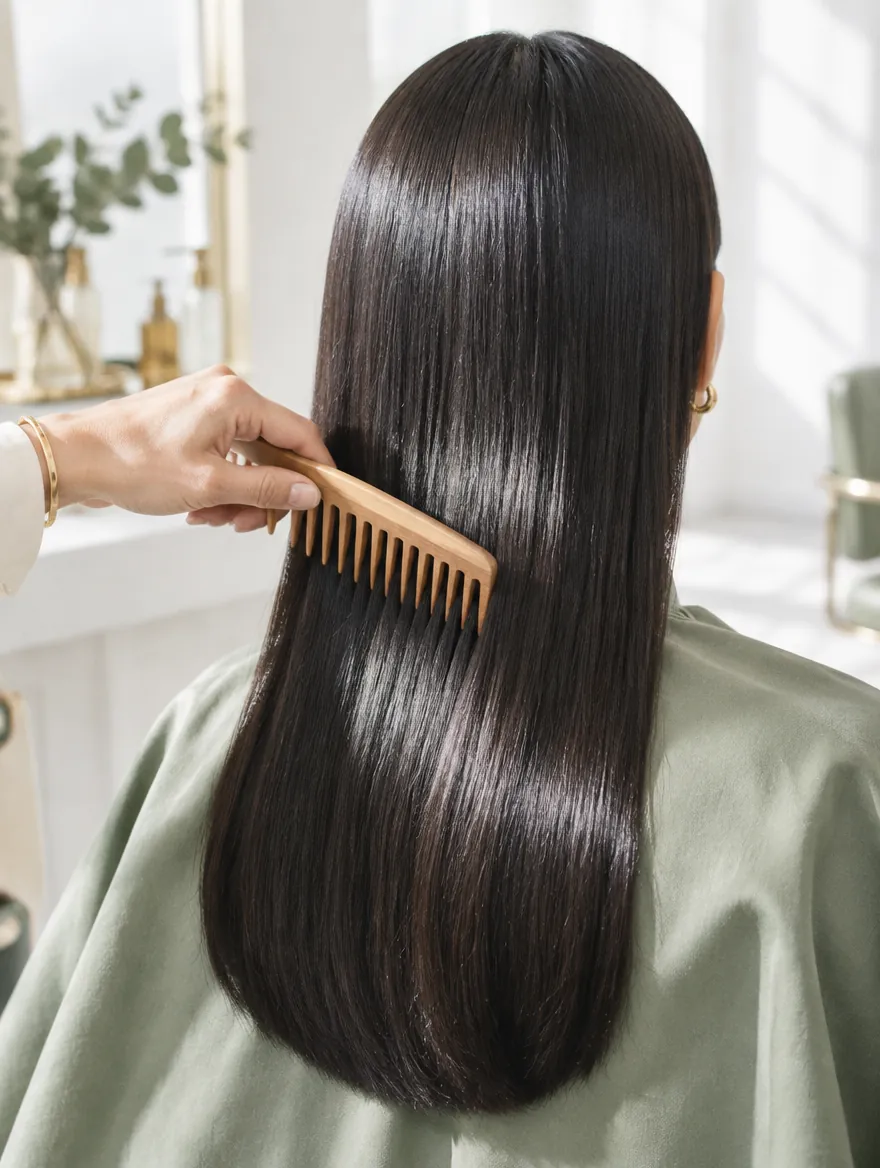 Rambut berkilau setelah perawatan